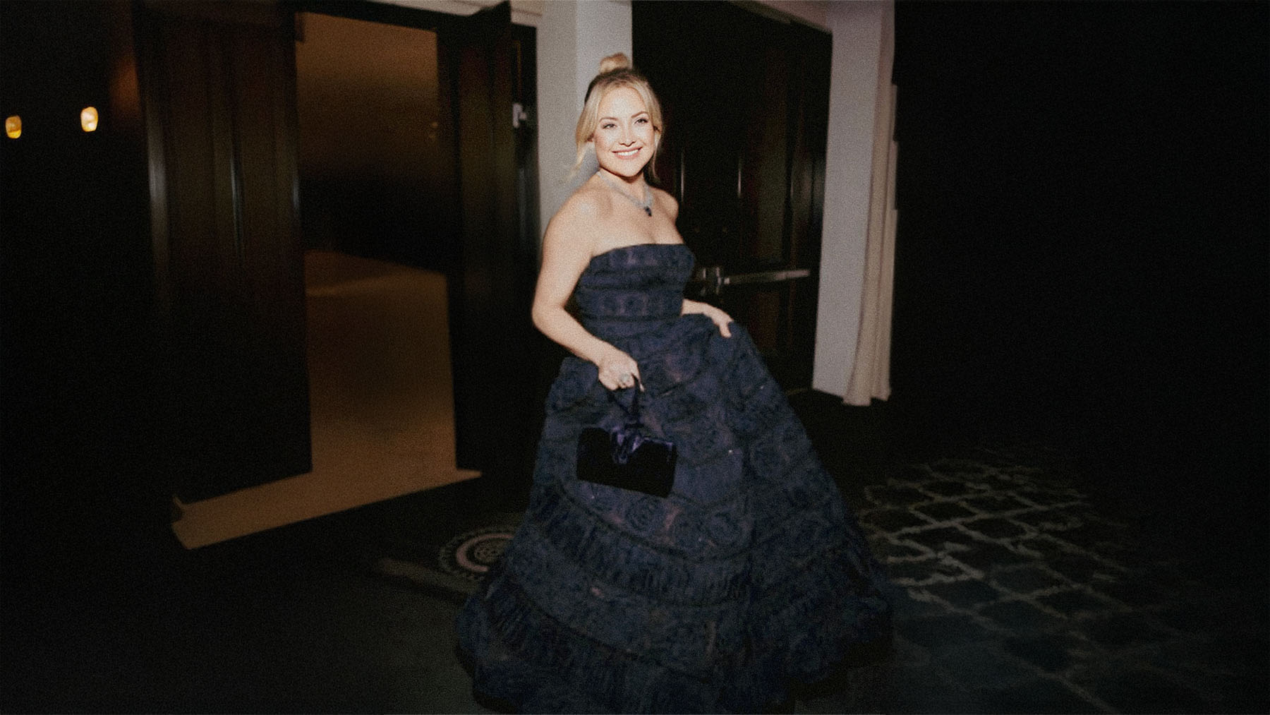 Kate Hudson Carrying Our Signature Amina Bag