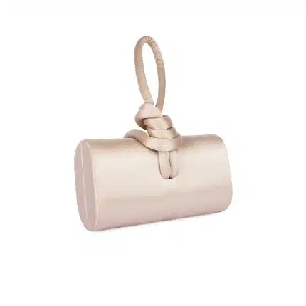 AMINA TOP HANDLE IN SATIN - Champagne