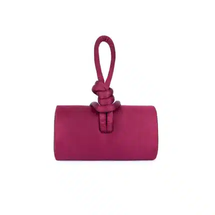 AMINA TOP HANDLE IN SATIN - Wine