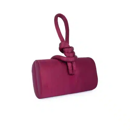 AMINA TOP HANDLE IN SATIN - Wine