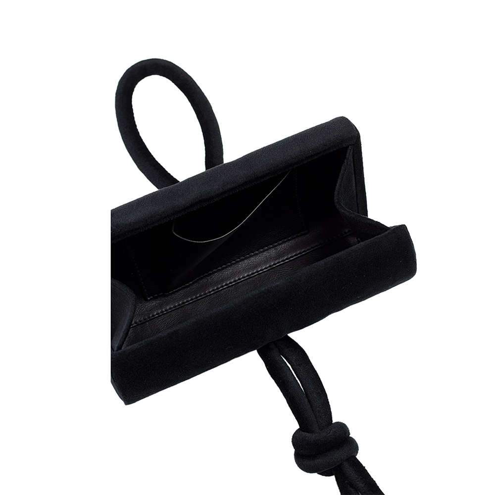 Amina Velvet Minaudière Top Handle Evening Clutch | Ahikoza