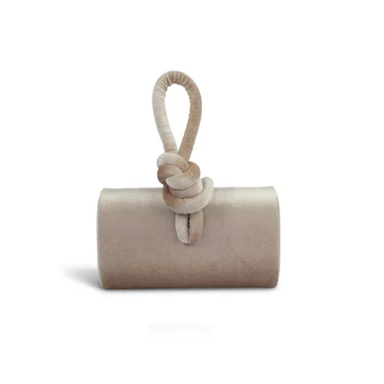 AMINA TOP HANDLE IN VELVET - Champagne