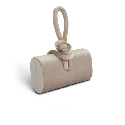 AMINA TOP HANDLE IN VELVET - Champagne