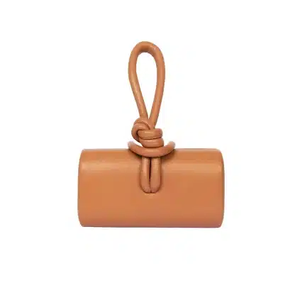 AMINA TOP HANDLE IN LEATHER - Tan