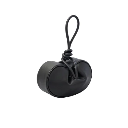 ATHENA IN LEATHER - Black
