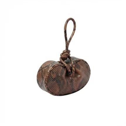ATHENA IN LEATHER - Chocolate Print Snakeskin