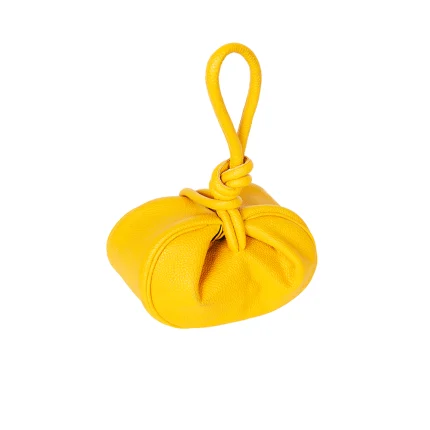 ATHENA IN LEATHER - Mustard
