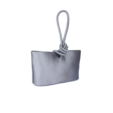 SENNA MIDI IN SATIN - Grey