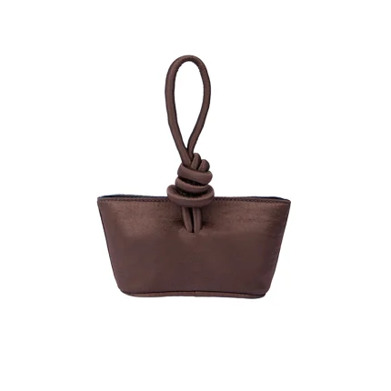 SENNA MINI IN SATIN - Chocolate Brown