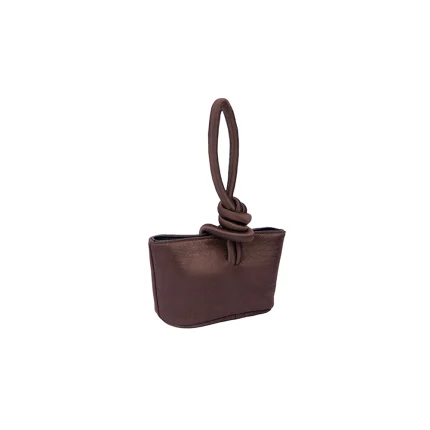 SENNA MINI IN SATIN - Chocolate Brown