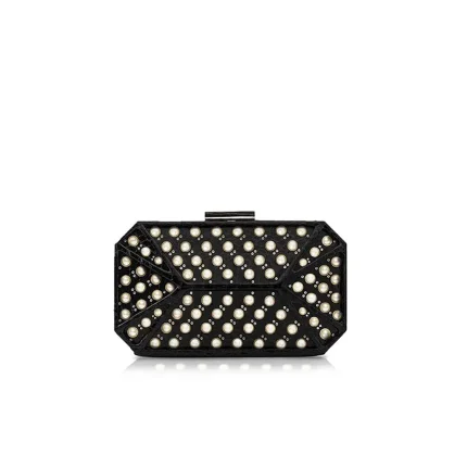 MADISON IN PEARLS AND ROCK STUDS - Pearl White