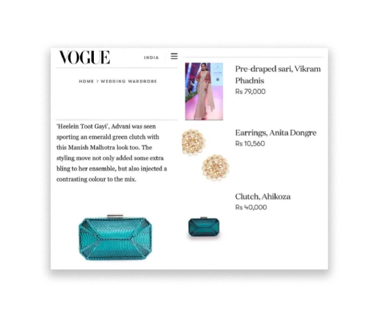 EMERALD GREEN MADISON FEATURED IN VOGUE INDIA