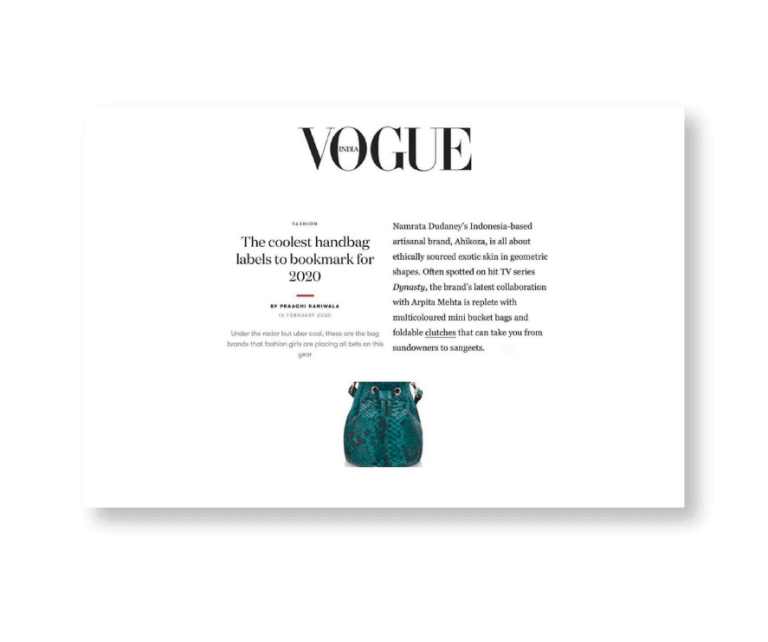 The Coolest Handbag Collections in VOGUE India