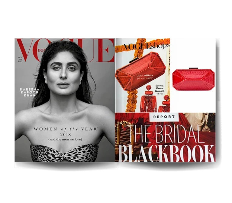 Red Madison featured in Vogue India's "Bridal Blackbook" December 2018