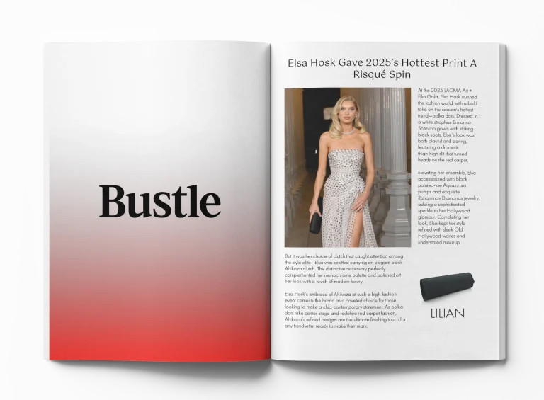 Elsa Hosk Elevates Red Carpet Glamour with Ahikoza Clutch at the 2025 LACMA Gala