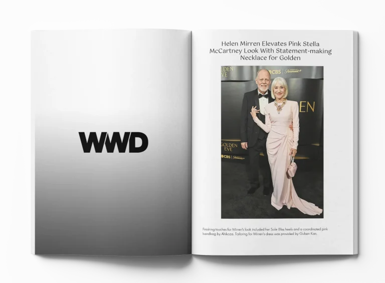 Helen Mirren Carrying Ahikoza Crystal Amina Bag on Rare Date Night with Husband Taylor Hackford