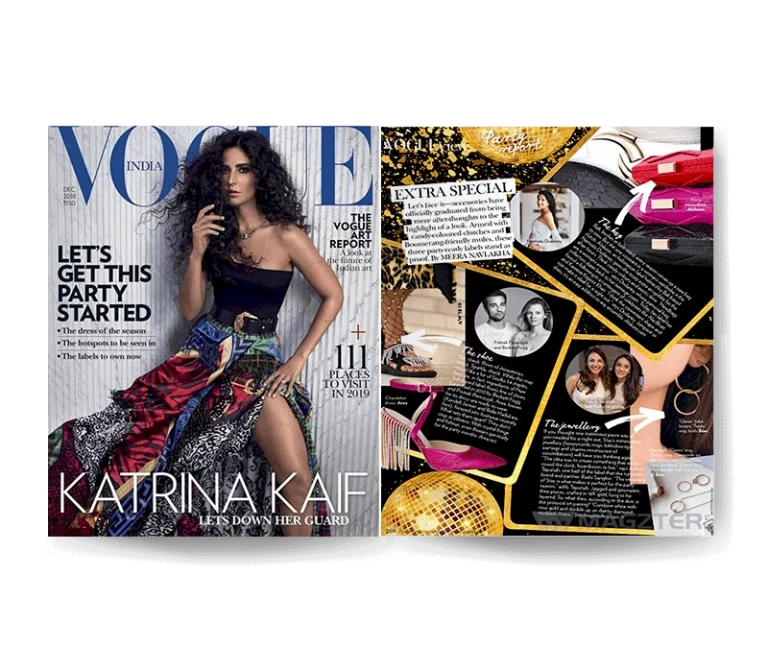 Candy colored clutches. Namrata Dudaney gives the clutch an update. Vogue India, December 2018