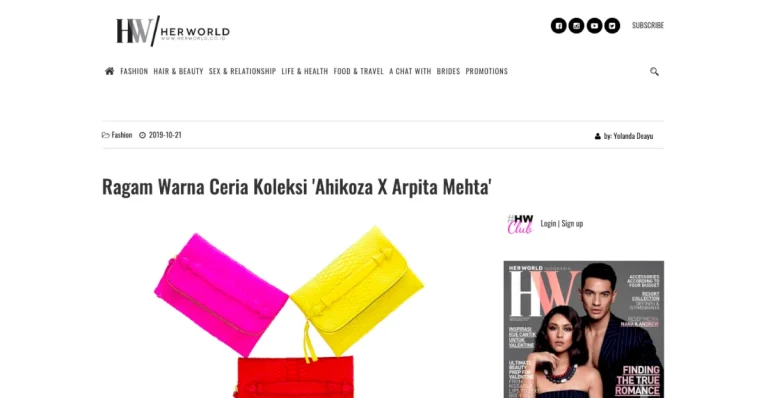 Collaboration Ahikoza X Arpita Mehta