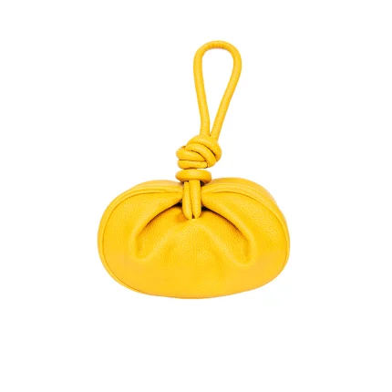 ATHENA IN LEATHER - Mustard