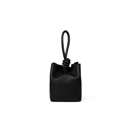 CLAUDIA TOP HANDLE IN LEATHER - Black
