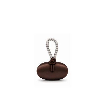 LOLITA TOP HANDLE IN CRYSTAL - Brown