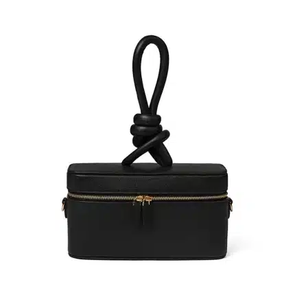 LILY VANITY TOP HANDLE IN LEATHER